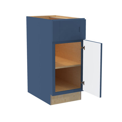 Meuble de salle de bain/cuisine Gallery Express Mercer assemblé, 30,5 cm (L) x 53,3 cm (P) x 87,6 cm (H), avec tiroir à droite, couleur bleu marine