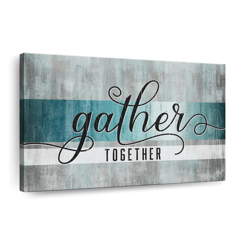«Gather Together», impression sur toile, H 26 po x l 39 po x P 1,25 po