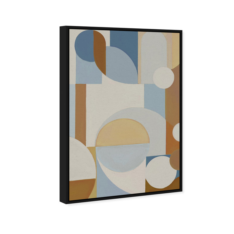 Perfect Balance II Canvas Abstract Print by Oliver Gal, Black Frame, 10 x 15, 11"H x 16"W, Black Floater Frame