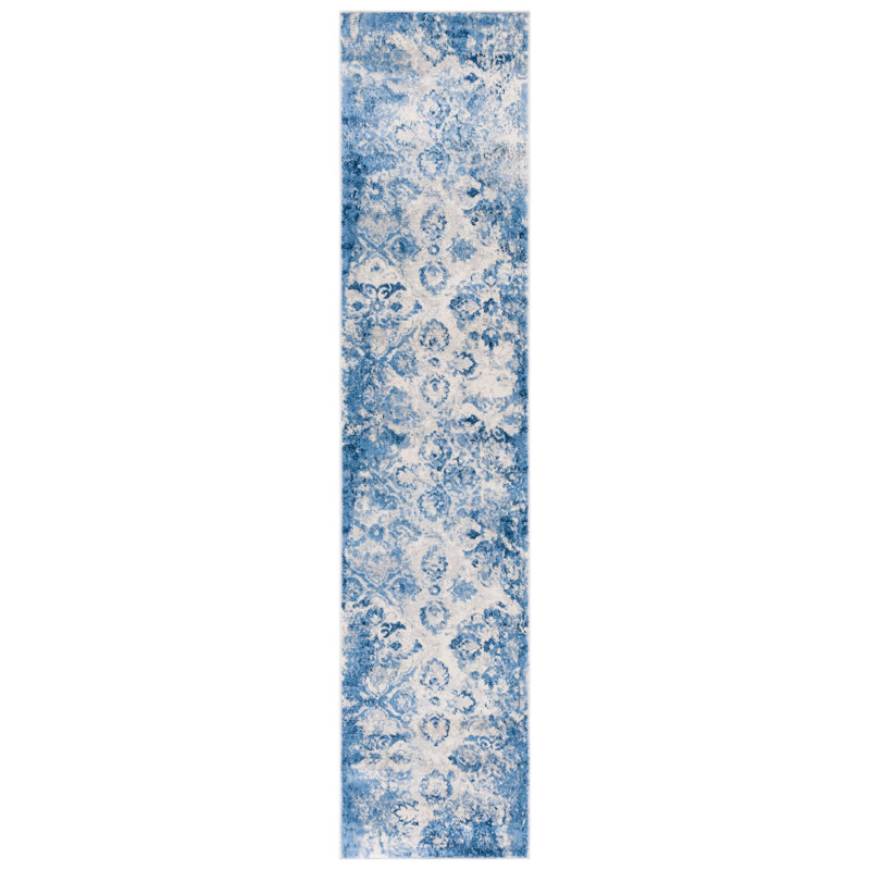 Tapis floral Brentwood Performance, Tapis de couloir 2 pi x 9 po