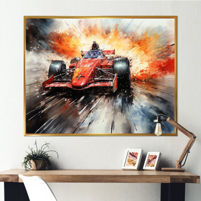 Formula one speed car Speedway Fury 2 - Race Tracks Wall Decor