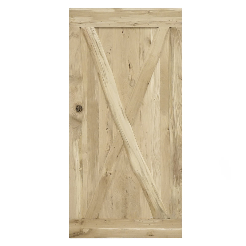Lauryn Solid Oak Barn Door Prefinished, Raw/Unfinished, 100cm H x 210cm W x 4cm D