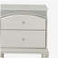 Table de chevet 2 tiroirs Platinum