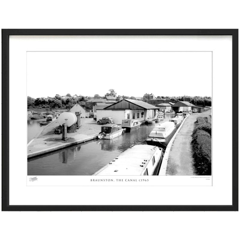 Braunston, The Canal C1965 by Francis Frith - Single Picture Frame Print, 40cm H x 50cm W x 2.3cm D
