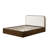 Baxtor Walnut King Boucle Headboard Bed-685511372-691121189