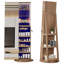 Armoire à bijoux moderne avec miroir rotatif et lumières DEL-98972567