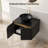 24-inch Black Sintered Stone Bathroom Vanity
