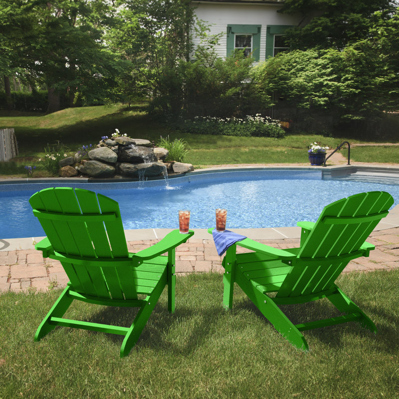 Pusch Plastic Adirondack Chair, Lime