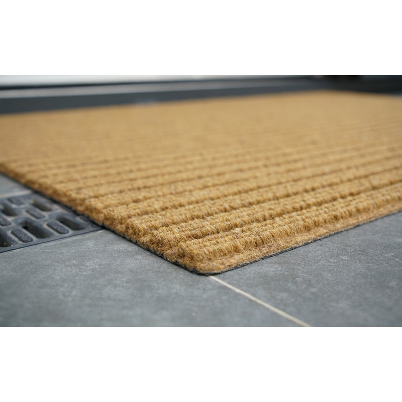 Amileah Non-Slip Doormat, Beige, Rectangle 50 x 80cm