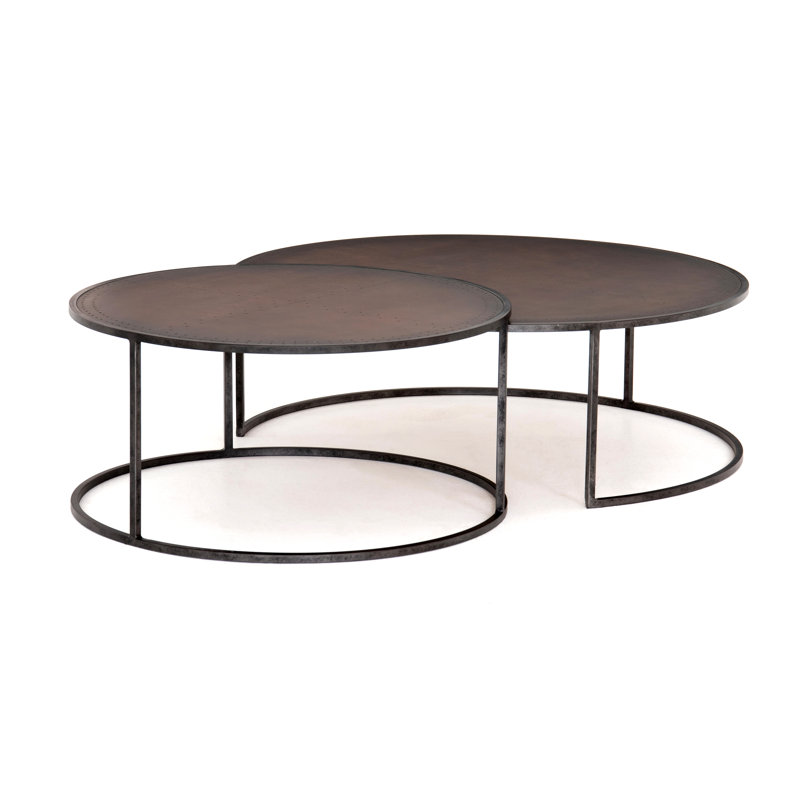 Nicole Living Room Table Set, Copper Clad