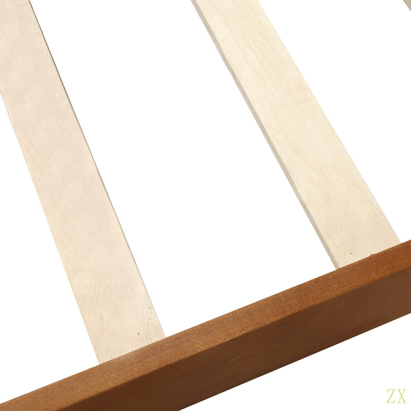 Lit plateforme avec base de lit en bois et lit à panneaux