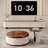 Round coffee table TV cabinet combination
