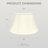 Royal Designs, Inc. BSO-711-15EG Shallow Drum Bell Bouillotte Basic Lamp Shade, 9.5 x 15 x 9, Eggshell-58349908-58349909
