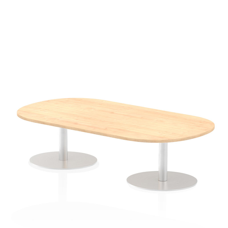 Libbe Oval Conference Table, 47.5cm H x 180cm W x 100cm D, Maple