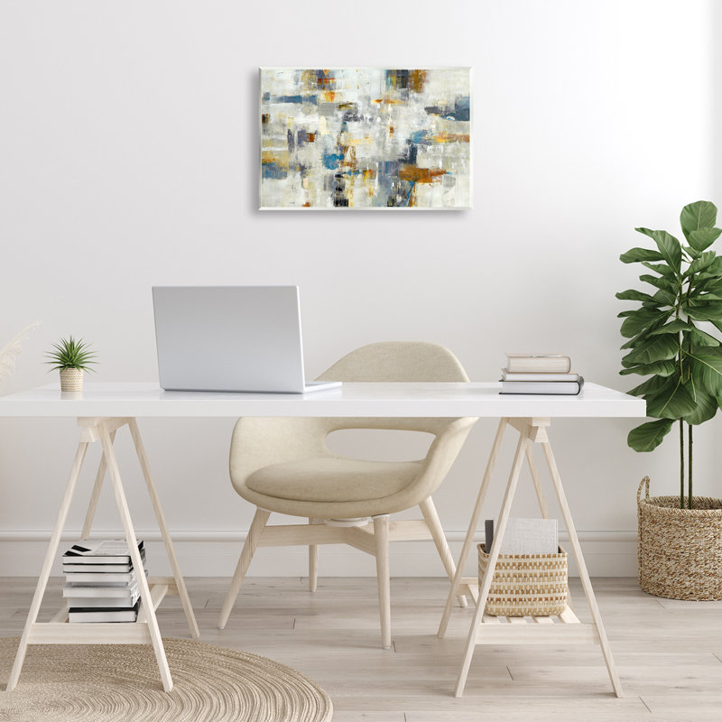 «Energetic Abstract Strokes» par Lisa Ridgers, H 13 po x l 19 po