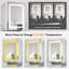 50mm W 70mm H Wall Mounted Required Medicine Cabinet Mirror