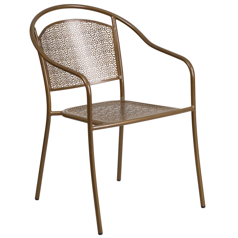 Robbin Square 4 - Person 35.25'' Long Dining Set, Gold