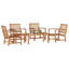 45cm Wide Teak Patio Sectional Set