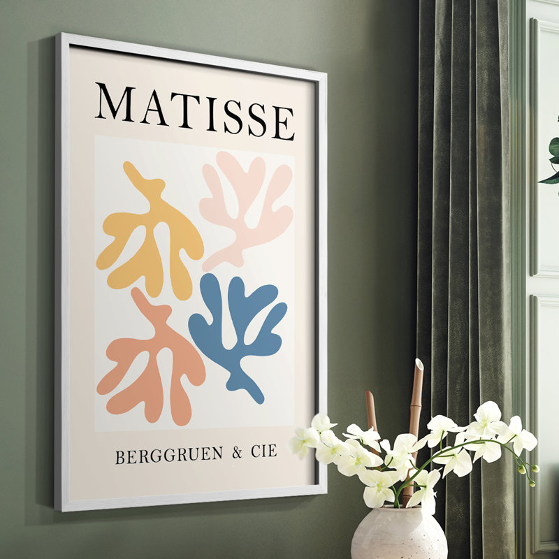 Matisse CCL XXVI, reproduction encadrée - bois massif, Blanc, H 20 po x l 16 po