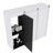 Modern Bathroom Side Cabinet 12", Wall Mounted, 3 Soft-close Doors, White, Considerable Storage Choices Plentiful Alternatives-892202102