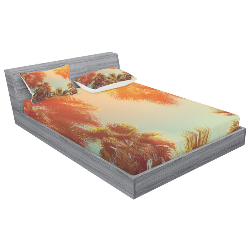 Microfiber Sheet Set, Queen Sheet Set with Fitted Sheet