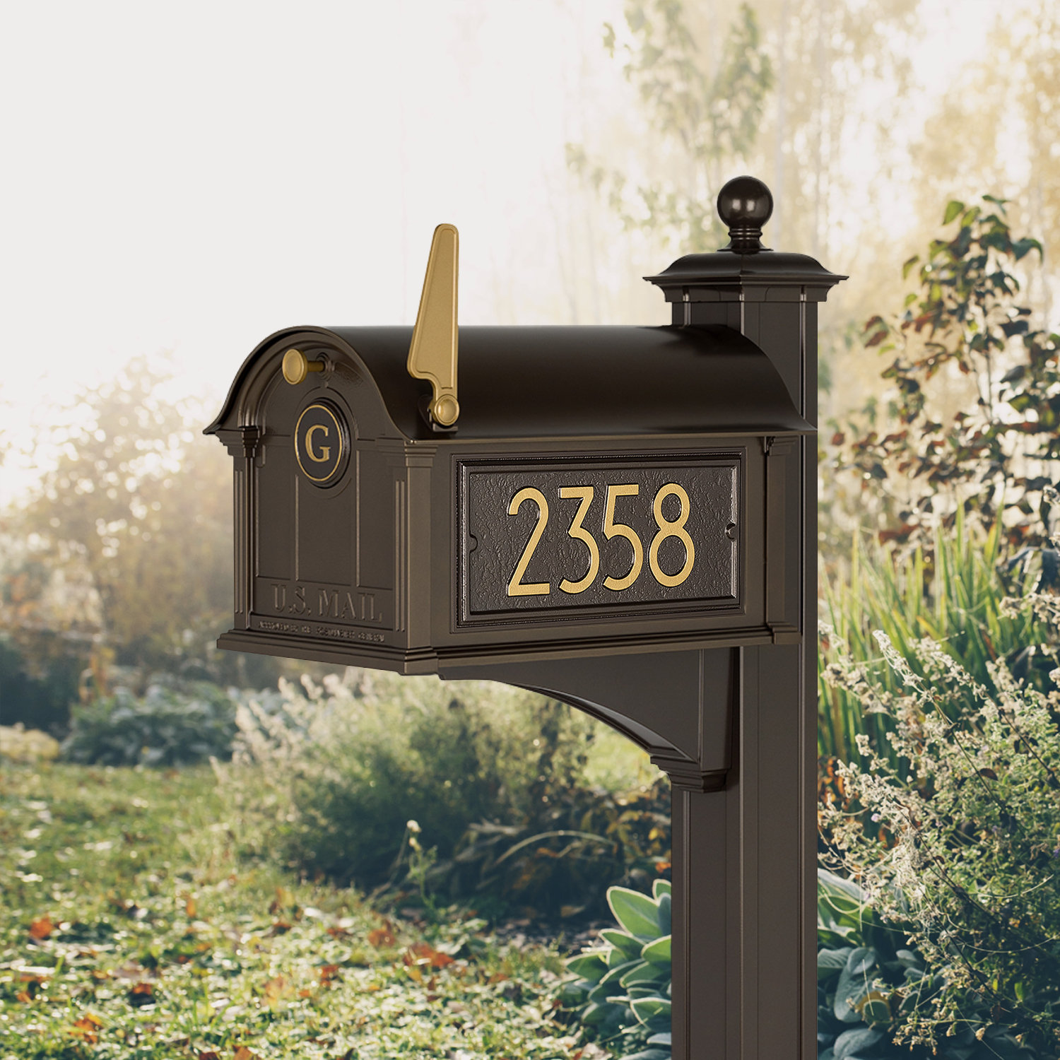 Balmoral Mailbox, Bronze, Yes