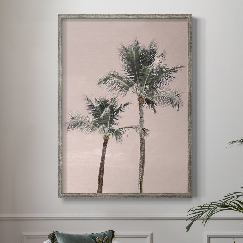 Aruba Pinks Framed Print - Solid Wood 48804, 11'' H x 9'' W
