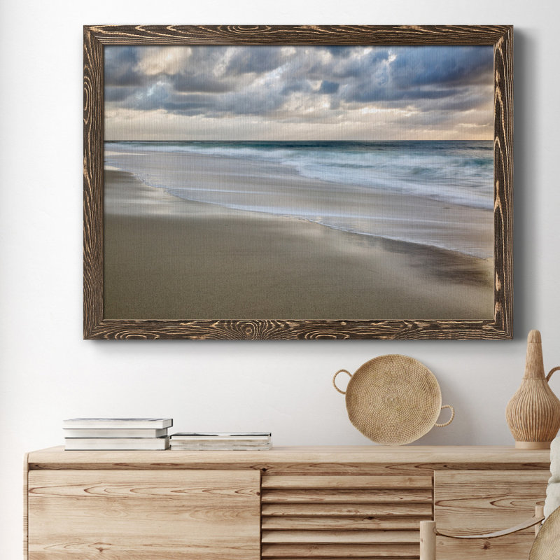 La Jolla Sunset - reproduction d'art sur toile, H 37,5 po x l 27,5 po x P 1,5 po, Noyer