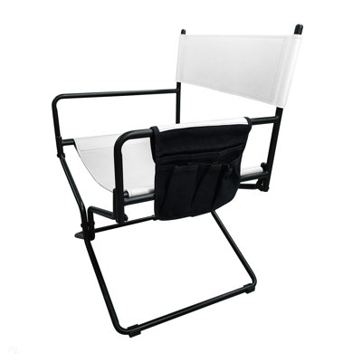 21 inches Leather Director"s Chair - Heavy Duty Folding Camping Chair for Adults,Sports,Lawn,Outdoor Fishing,Courtyard,and Outdoor Use