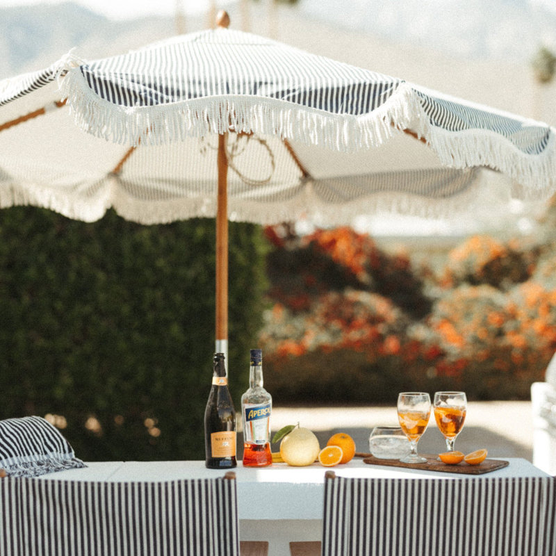 Market Umbrella - Laurens Stripe, Navy
