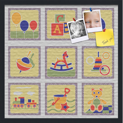 ArtToFrames No Vinyl Wall Wood Bulletin Board