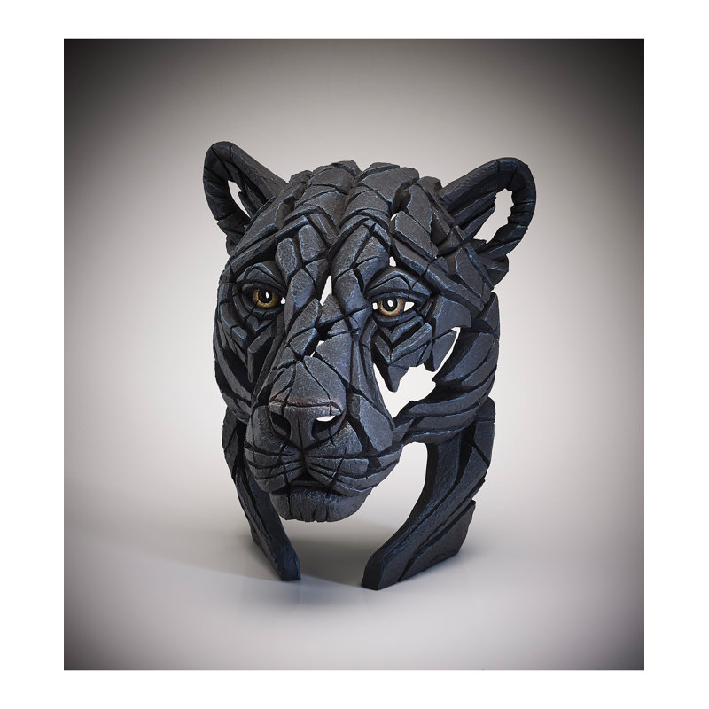 EDGE Sculpture Panther Bust 15.2in H