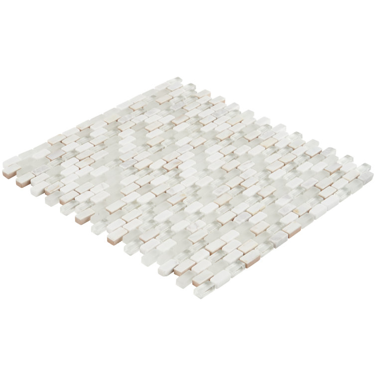 Paradox Mystery 12 in. x 12 in. x 8 mm Mixed Materials Mosaic Floor and Wall Tile