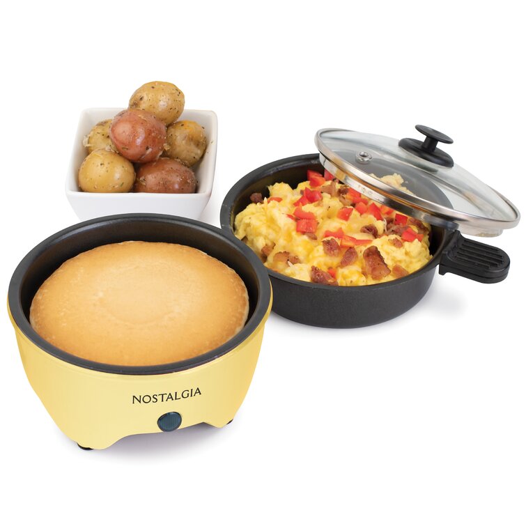 Nostalgia Electrics Nostalgia MyMini Personal Electric Skillet & Rapid  Noodle Maker, Perfect For Ramen, Pasta, Mac & Cheese, Stir Fry, Soups,  Omelets, Hard-Boiled Eggs, Pancakes & Reviews