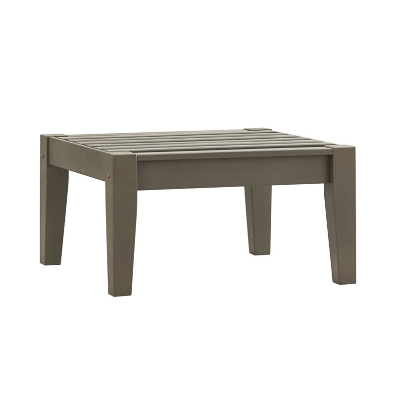 Repose-pieds extérieur Hursey, Pas de coussin, Gris