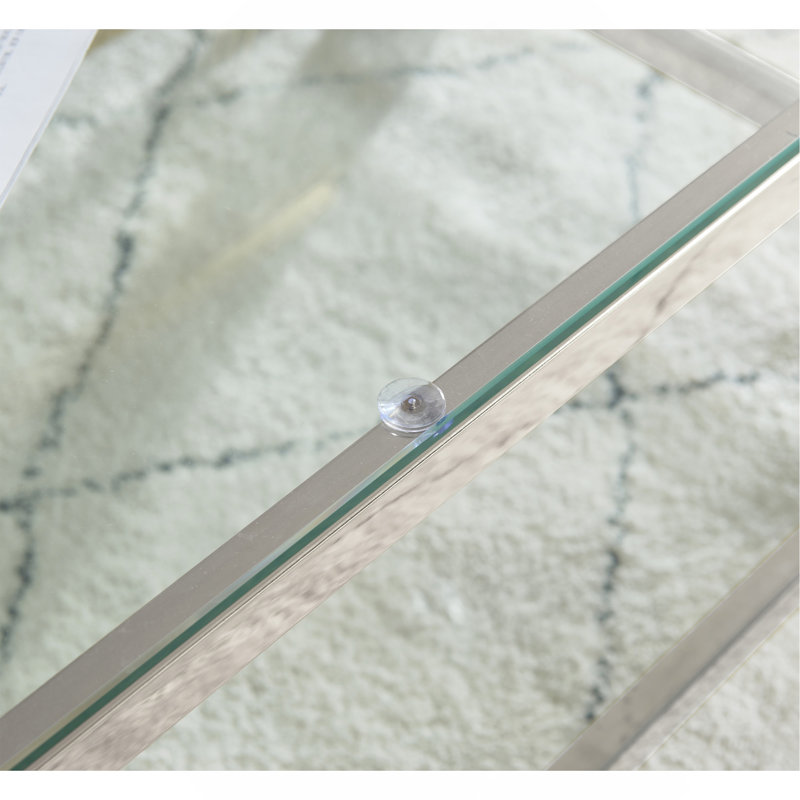Table basse 47 po, Argent argent