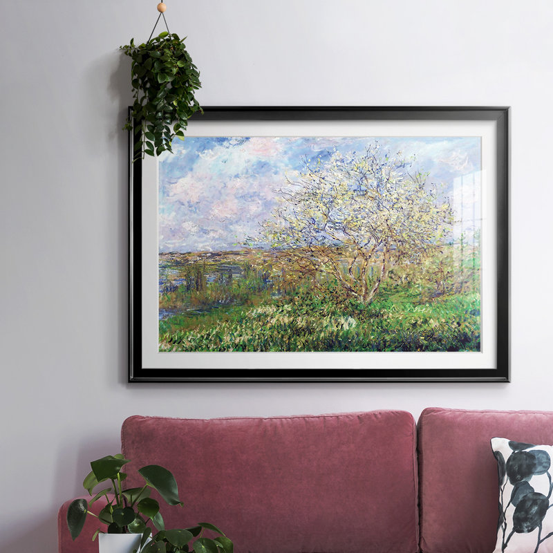 Springtime, 1880, reproduction d'art encadrée, Noir, H 27 po x l 39 po x P 1,5 po