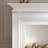 White Solid Wood Freestanding Fireplace