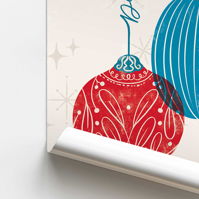 Elegant Holiday Ornaments I Print in a Frame, Papier, H 14 po x l 11 po x P 0,1 po