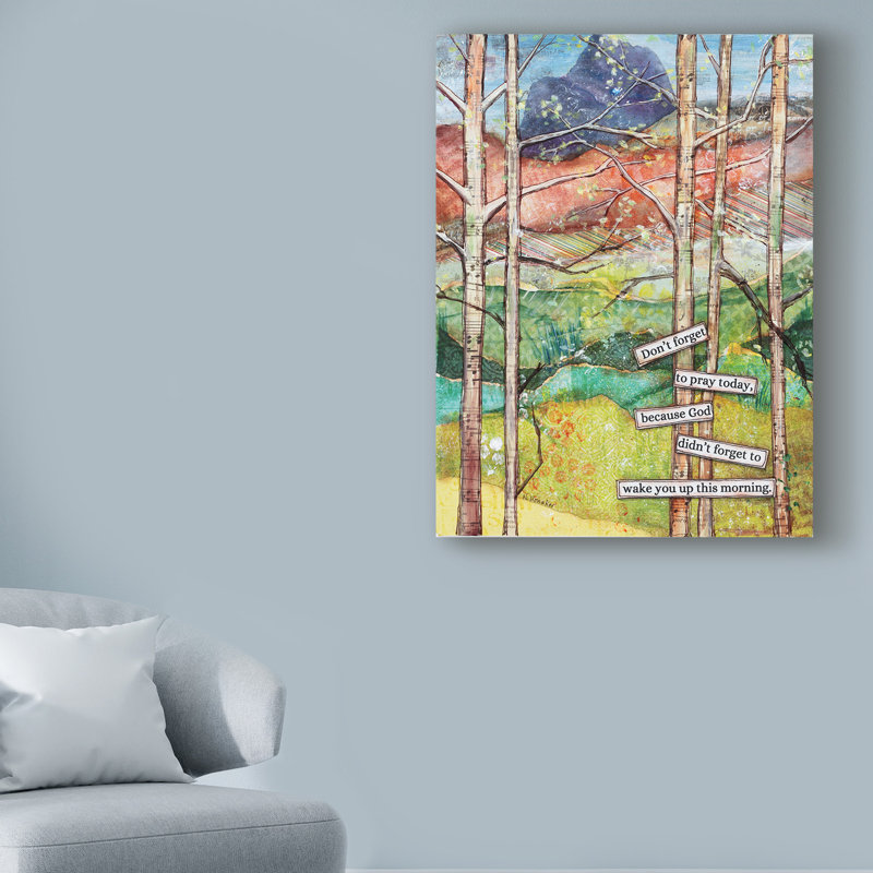 « matinée prayer », reproduction d’impression sur toile tendue, H 24 po x l 18 po x P 2 po