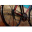 Cycling to the Beach print on metal