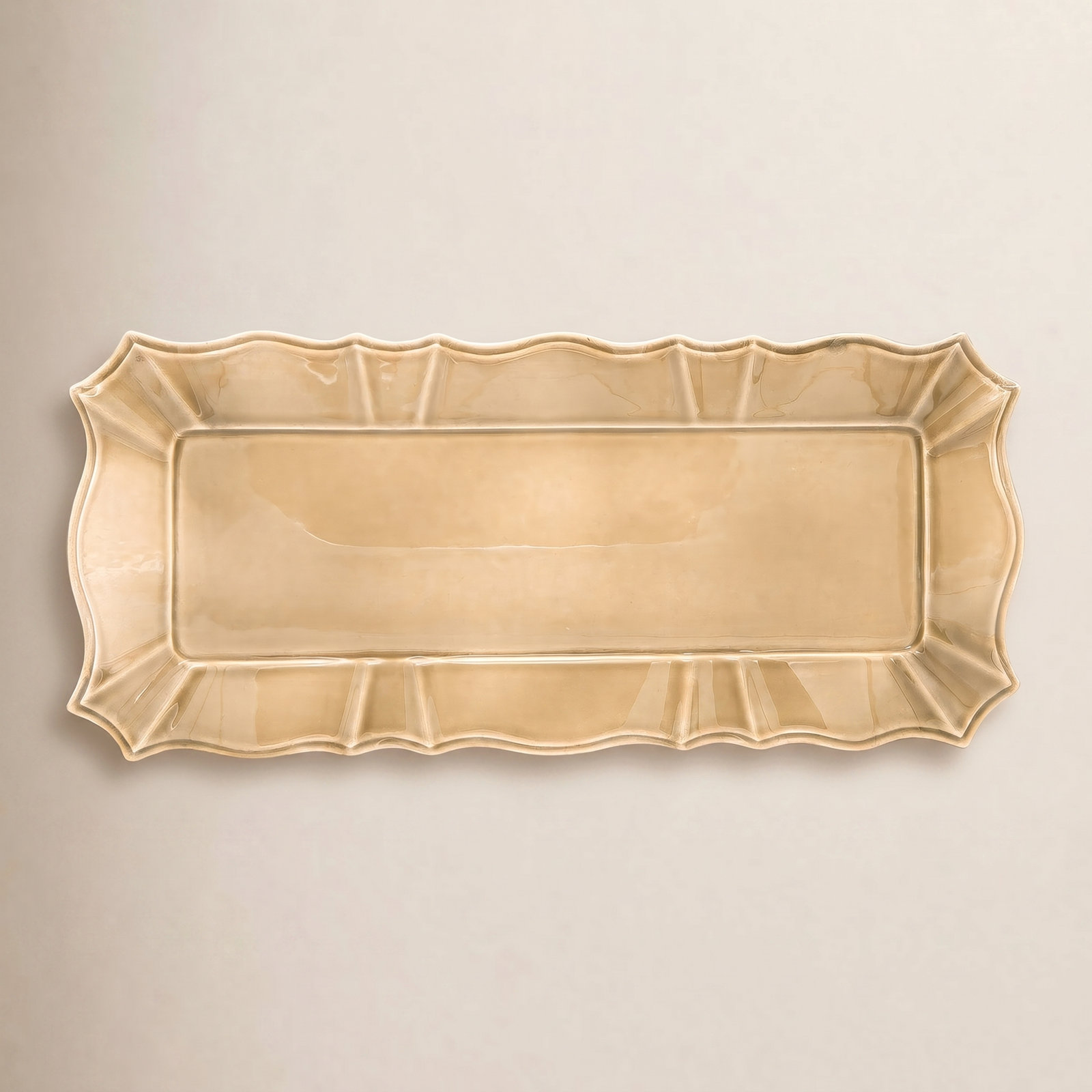 Chloe Rectangular Tray, Taupe