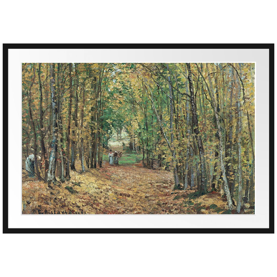 Gerahmter Kunstdruck Allée Dans Le Parc De Marly von Camille Pissarro