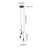 3-light Modern LED Teardrop Crystal Chandelier Switch Dimmable Matt Black-248201374-248201440-248201441