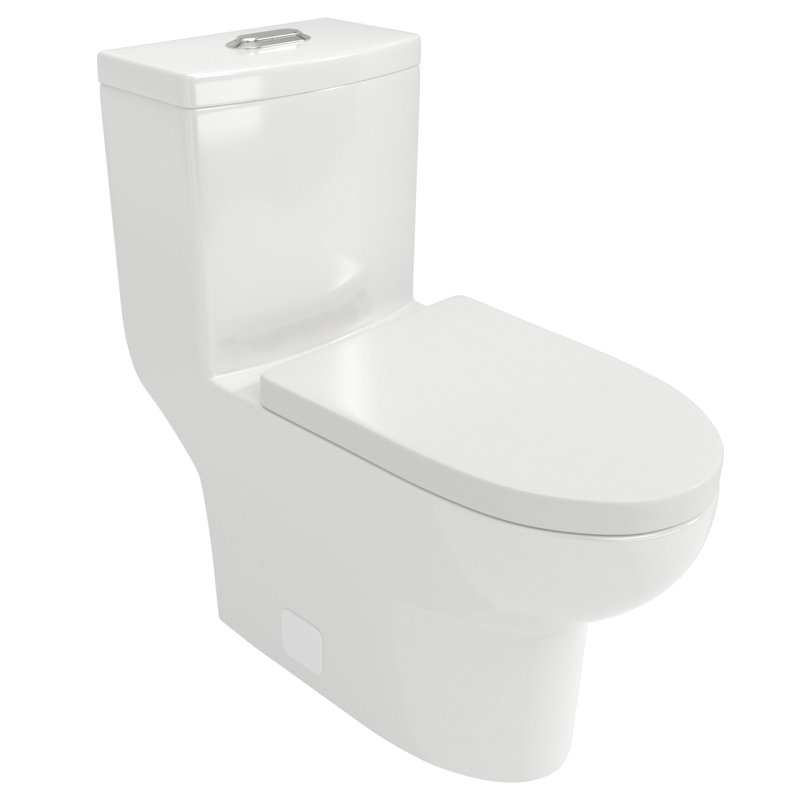 Toilette en céramique - Comprend la toilette, le siège, l'anneau de cire, les boulons pour une installation facile, moderne, de qualité supérieure