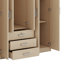 Rangement pour garde-robe en bois à 6 portes avec 6 grands tiroirs-1353988660