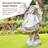 21"H MGO Angel Garden Statue with Birdfeeder