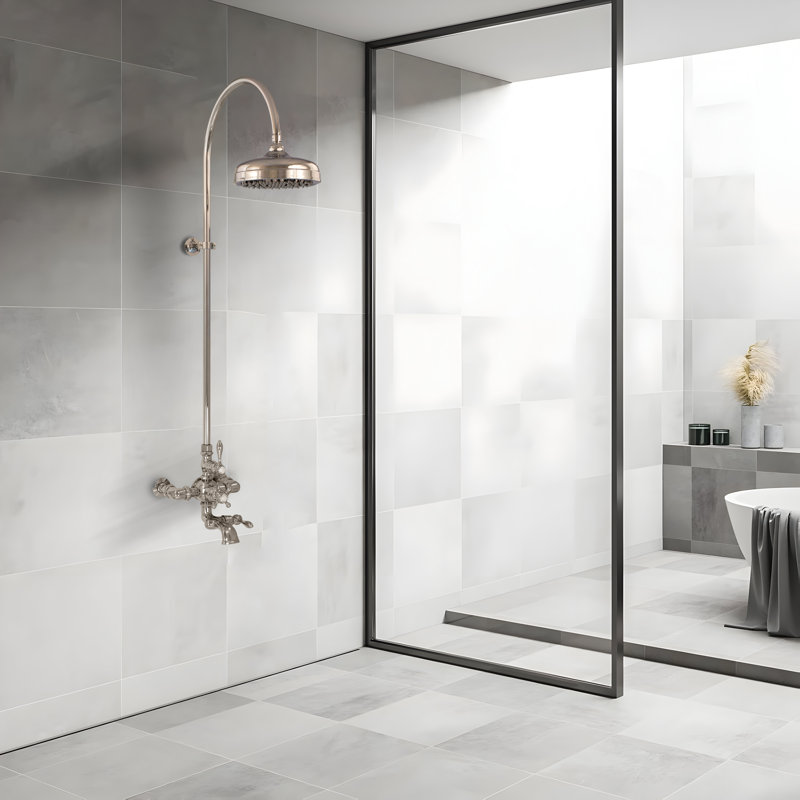 Thermostatic Shower System with Tub Spout (P1089) by Strom Living, Polished Nickel