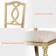 Ensemble de table de salle à manger 5 pièces - Comprend une table de salle à manger, quatre chaises de salle à manger en bois, ensemble de salle à manger de style campagnard, chêne-1081859276
