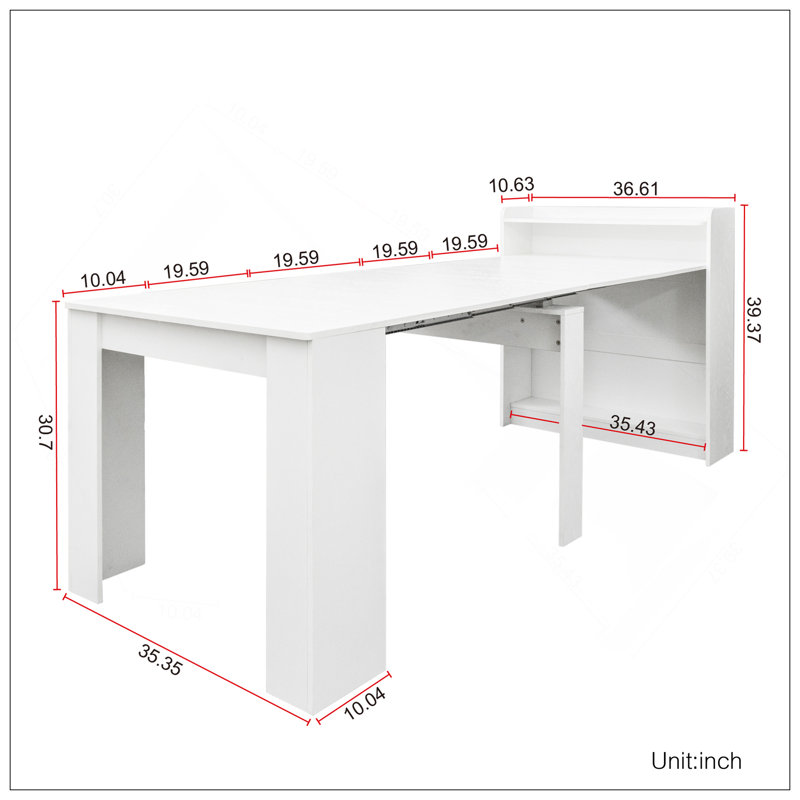 Modern Extendable Dining Table With Storage